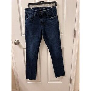 Ben Sherman Jeans Mens 30X32 The Original Blue Distressed Skinny Fit Stretch